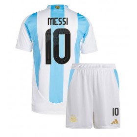 Argentinien Lionel Messi #10 Heimtrikot Copa America 2024 Kurzarm (+ kurze hosen)